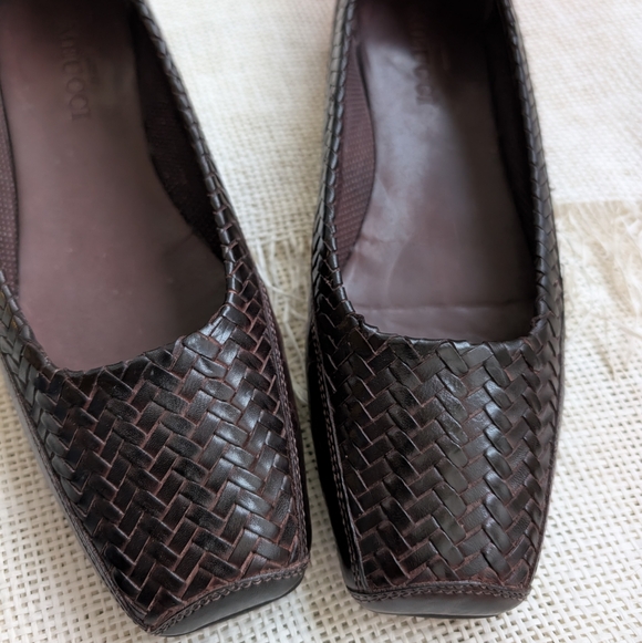 Sesto Meucci Dark Brown Woven Loafers - Picture 5 of 9